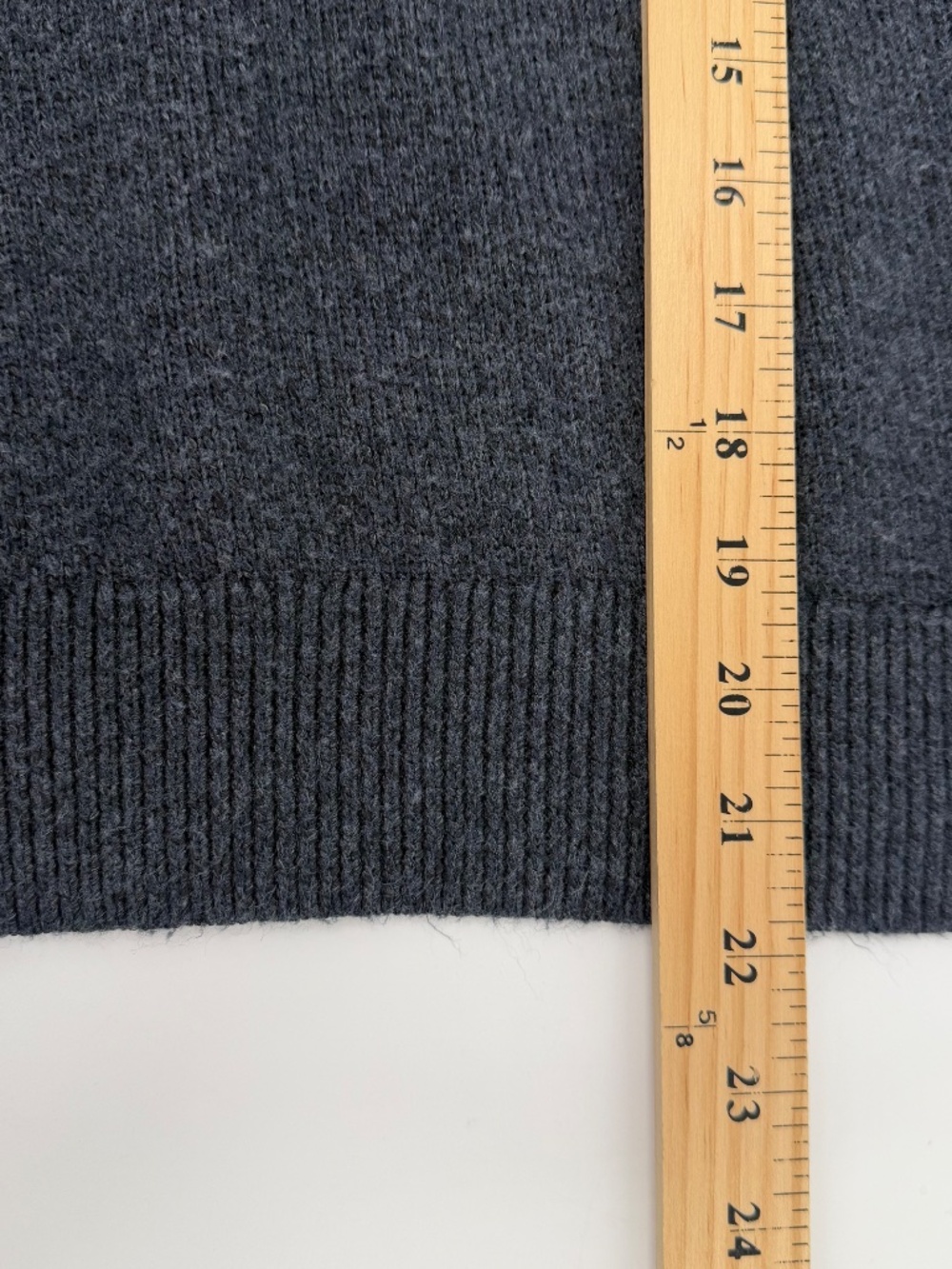 Ann Taylor Factory Sweater Top Women XL Blue Short Sleeve Knit Crew Neck Preppy - Picture 9 of 10